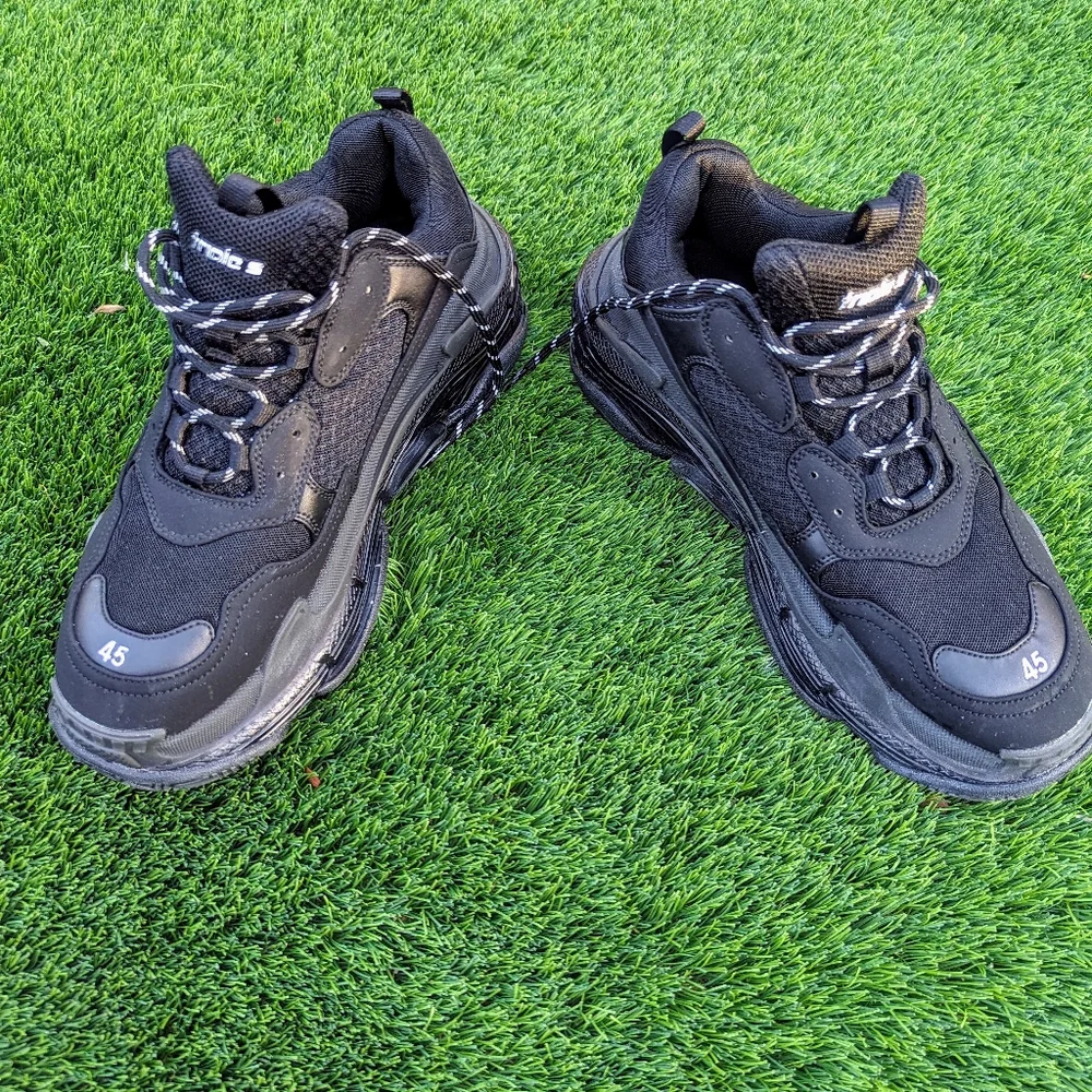 Balenciaga Black Triple S Trainer Sneakers